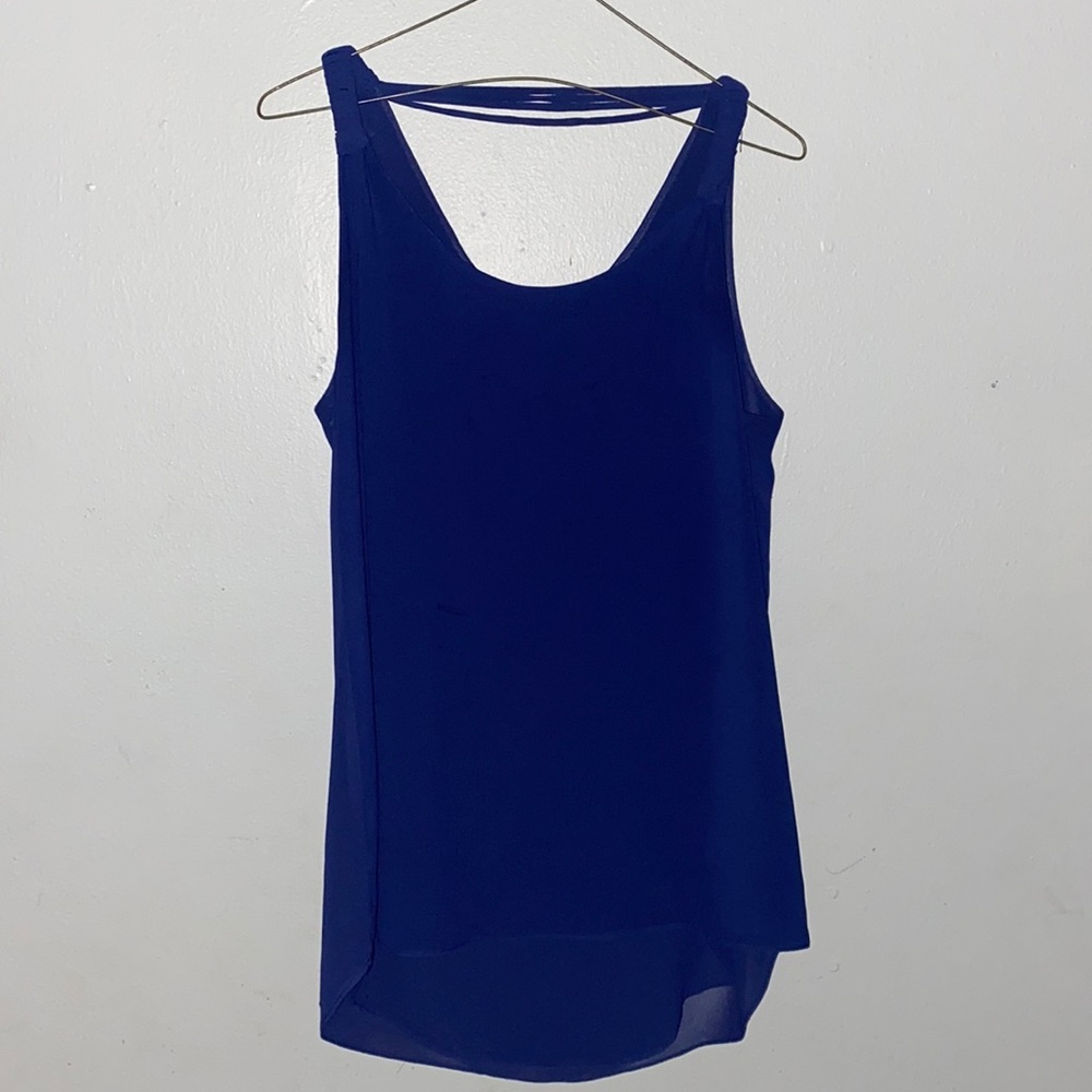 Women’s Naked Zebra Navy Blue Casual Tank size Medium Tote2